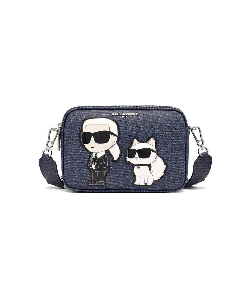 Karl Lagerfeld Paris MAYBELLE ROUND HEAD DUO CAMERA CROSSBODY