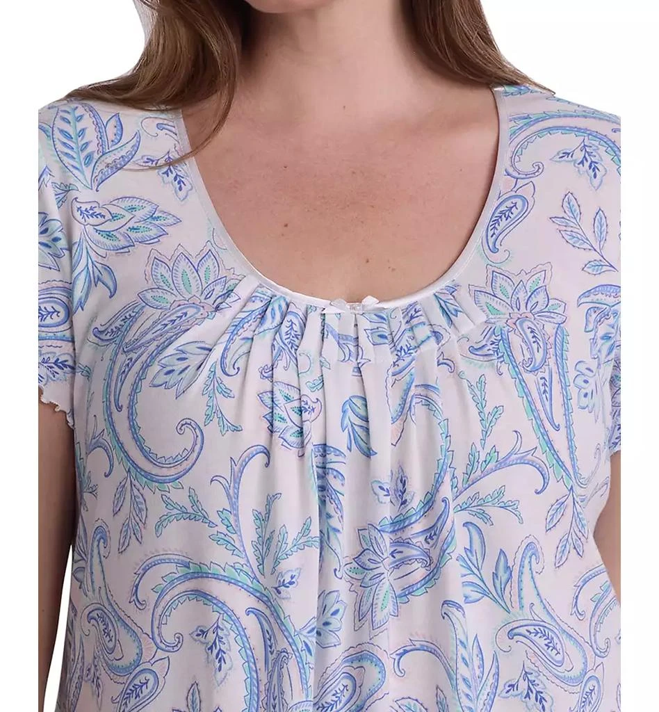 Miss Elaine Plus Size Round Neck Printed Sleepwear Nightgown 2