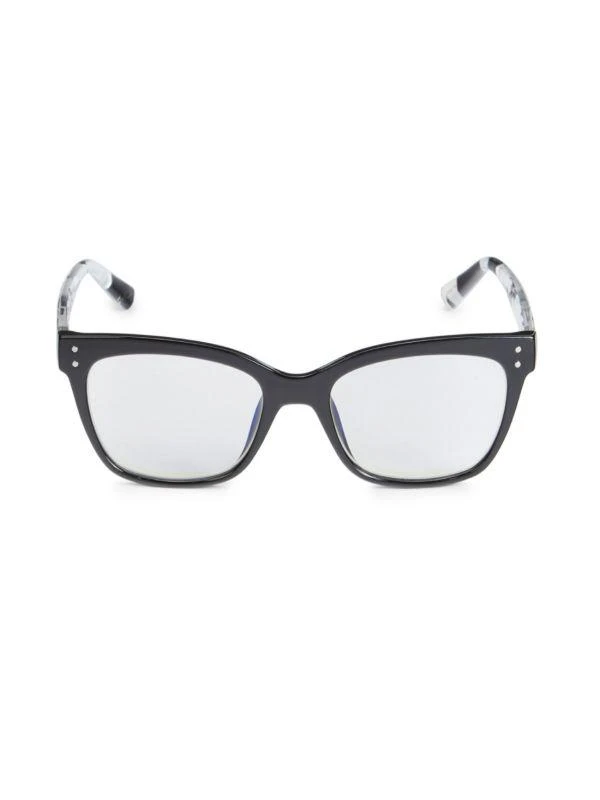 Oscar de la Renta 55MM Square Blue Light Blocking Reading Glasses 1