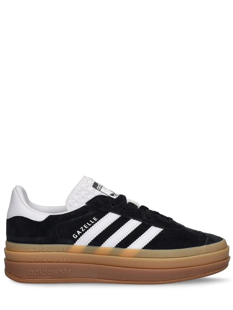 adidas gazelle silver green womens Adidas Grey Gazelle Platform Sneakers, size 9
