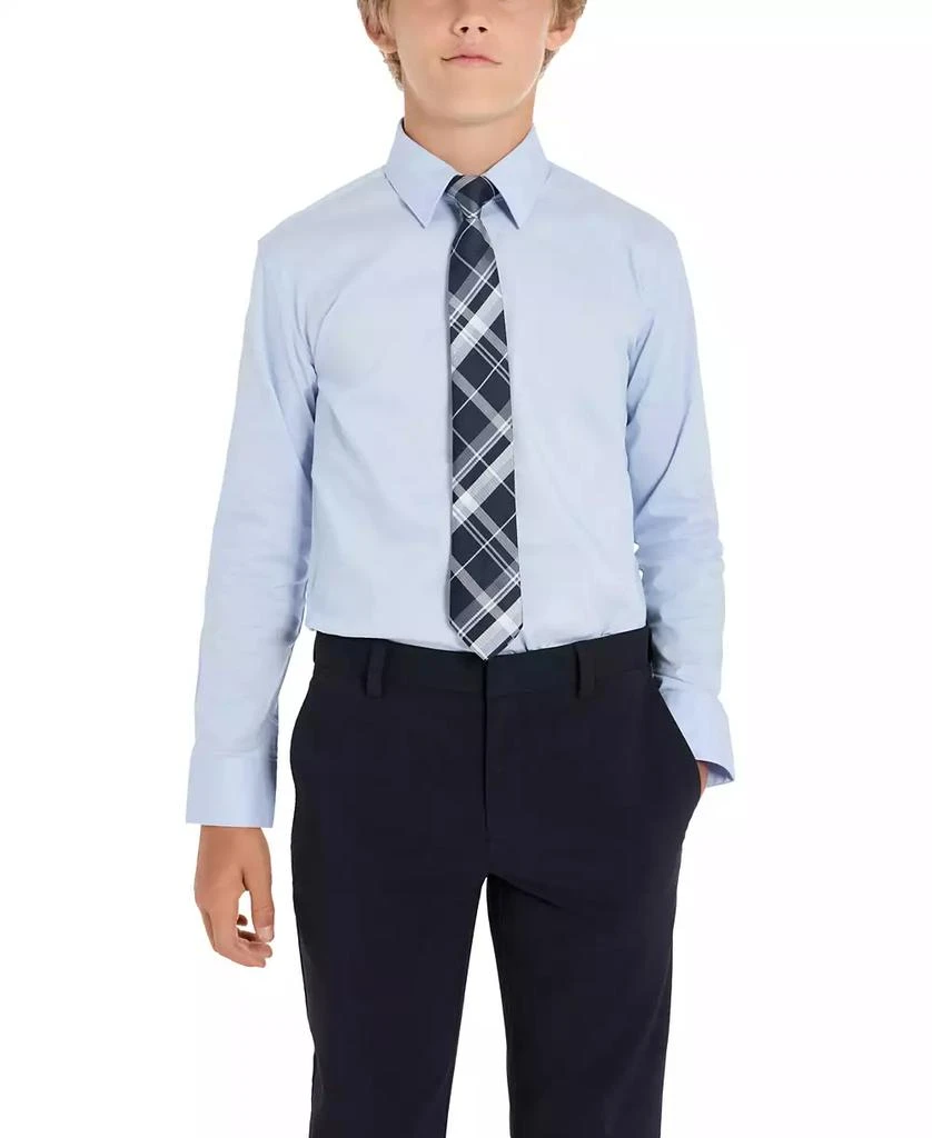 Kenneth Cole Big Boys Solid Classic Shirt and Tie Set 1