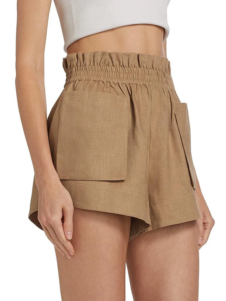 Hevron Mira Elasticized Linen Shorts 4