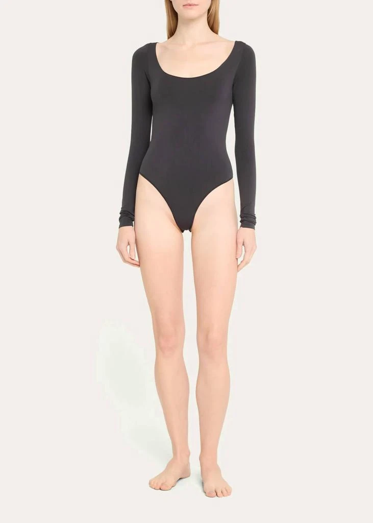 SKIMS Skims - Essential Smoothing Scoop-Neck Thong Bodysuit 3