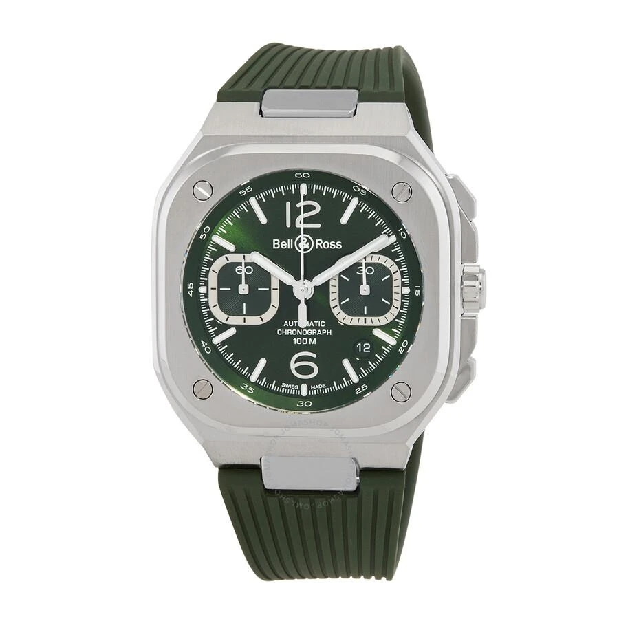Bell And Ross BR05 Chronograph Automatic Men's Green Sunray Watch BR05C-GN-ST/SRB 1