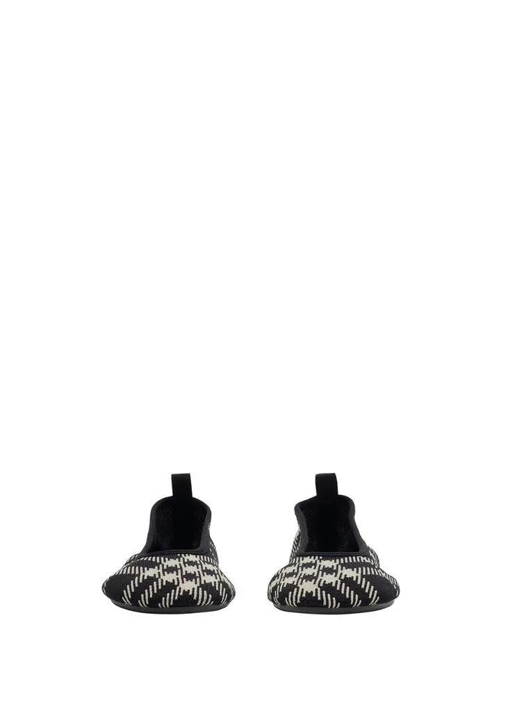 Burberry Check knit baby ballerinas 8