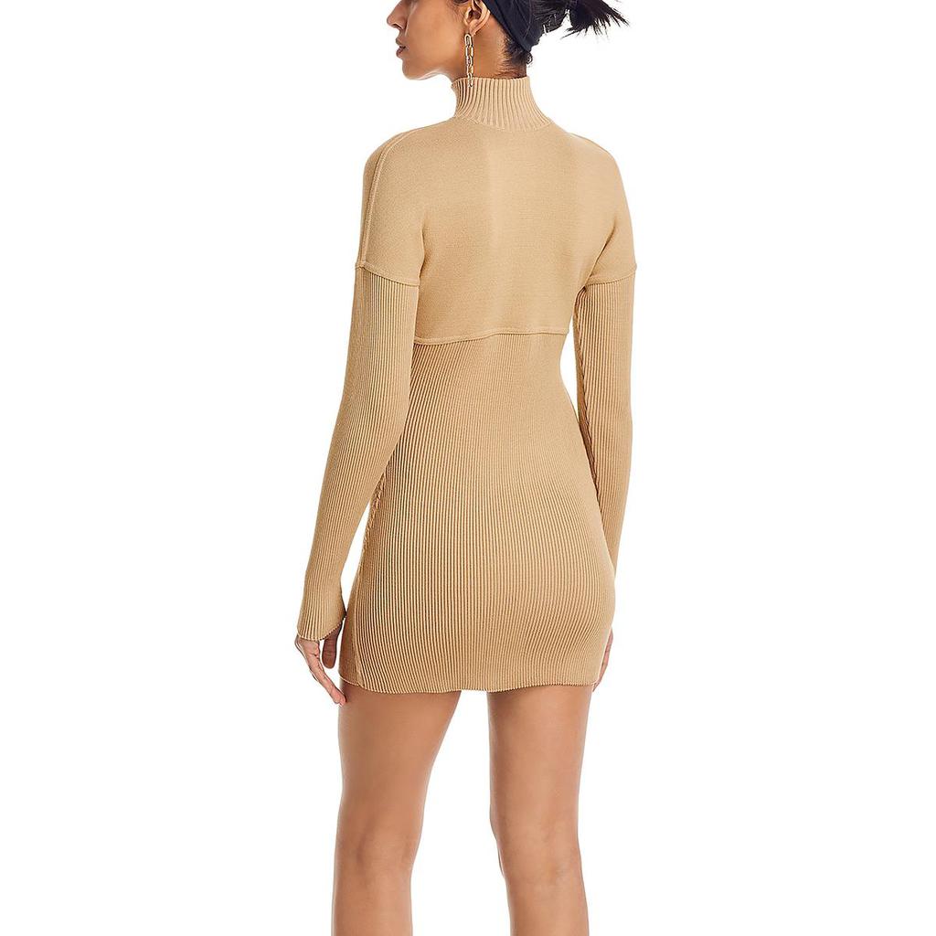 LVIR Womens Daytime Mini Sweaterdress