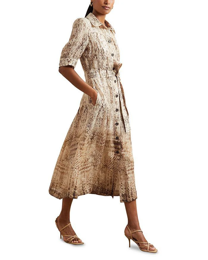 REISS Malika Animal Print Shirt Dress new arrivals