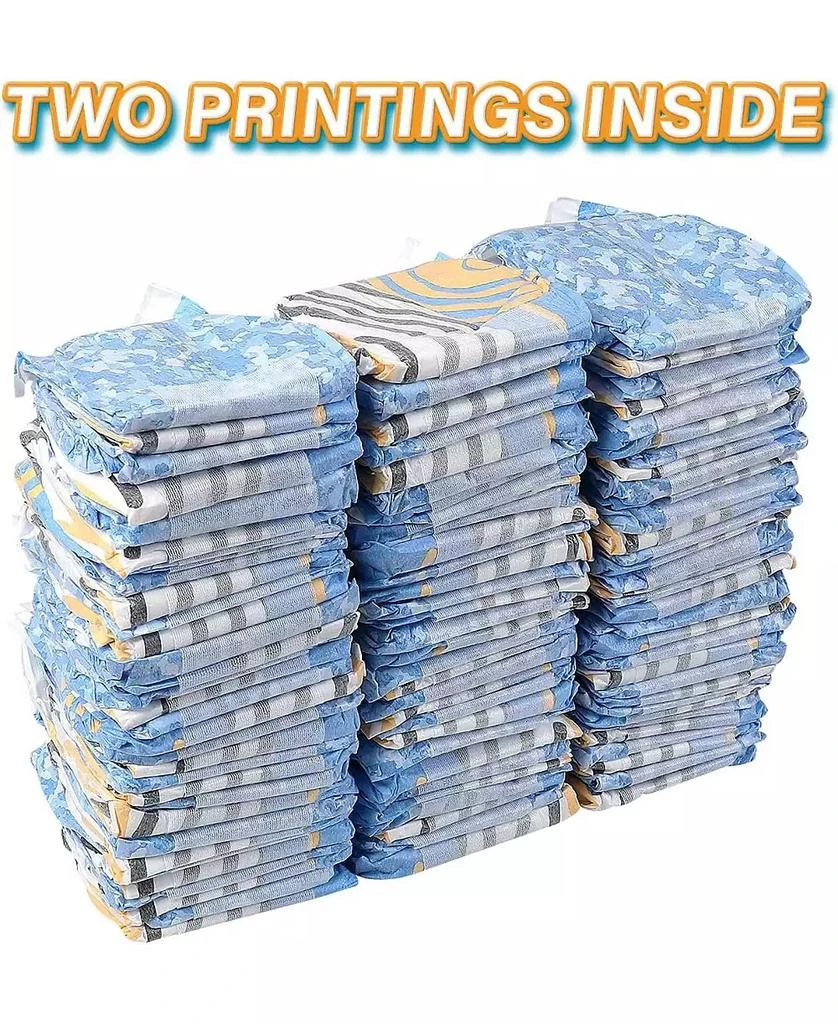 HoneyCare Printed All Absorb Petrichor Male Dog Wrap, Fresh Scent Dog Diaper, Disposable, Small, 100ct 6