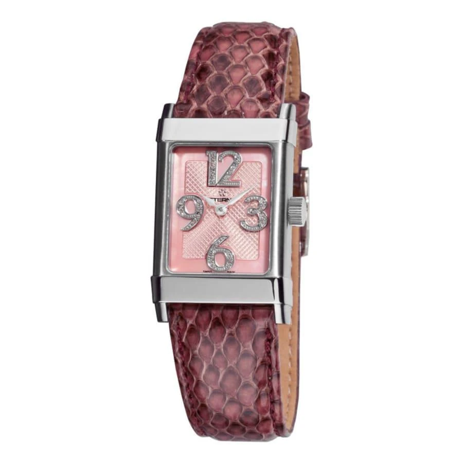 Eterna 1935 Automatic Pink Dial Leather Strap Women's Watch 8790.41.84.1157 1