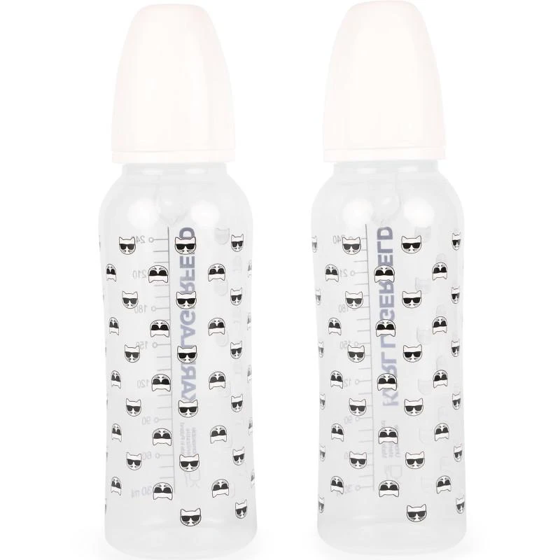 Karl Lagerfeld Paris Choupette the cat logo baby bottles set of 2 240 ml 1