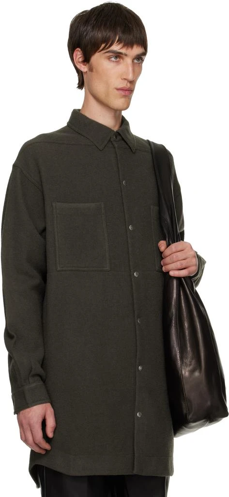 Rick Owens Khaki Concordians Oversized Outershirt 2