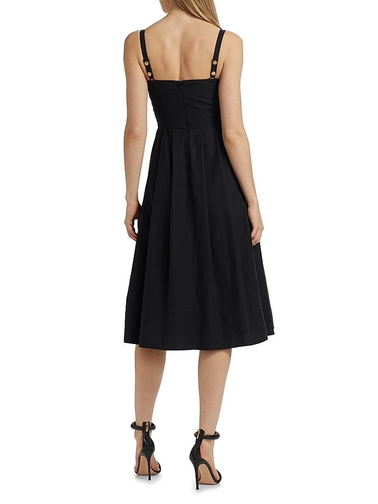 L'Agence Esmeralda Cotton-Blend Sleeveless Midi-Dress 5