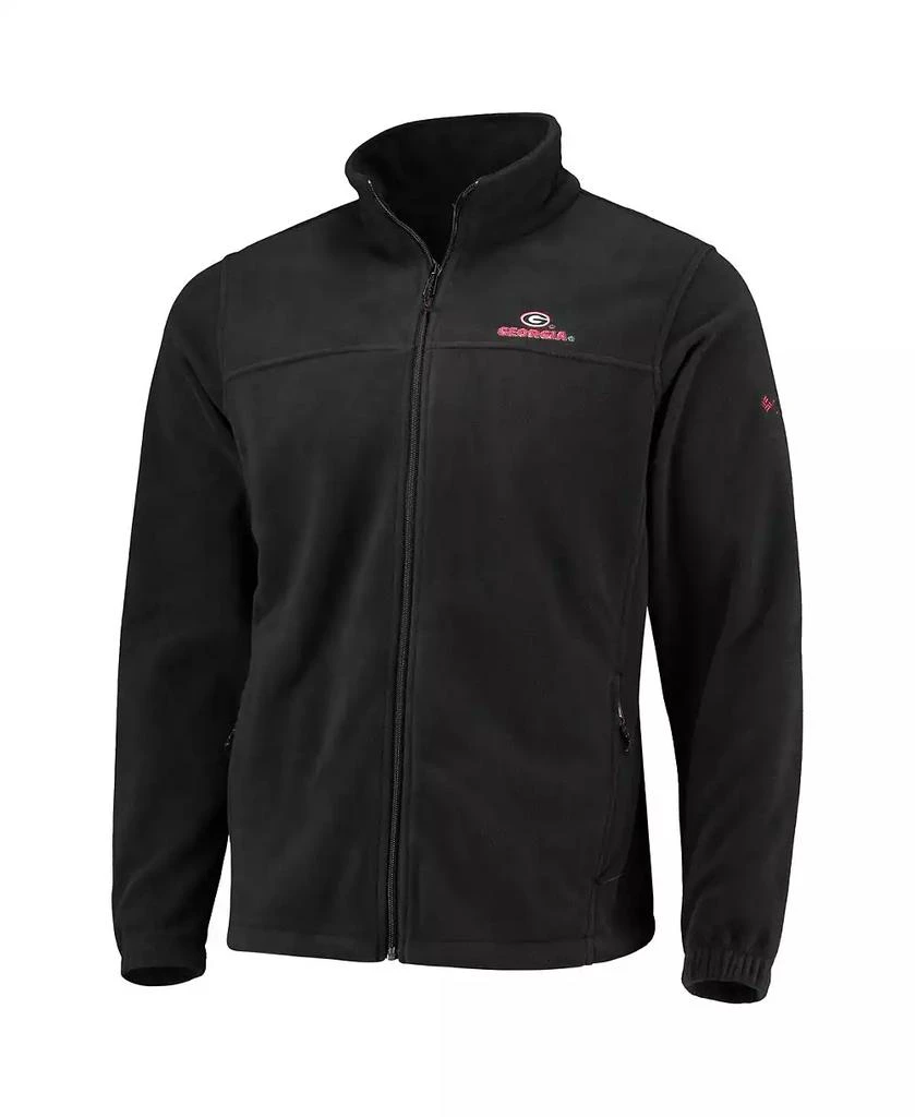 Columbia Men's Black Georgia Bulldogs Flanker III Fleece Team Full-Zip Jacket 2