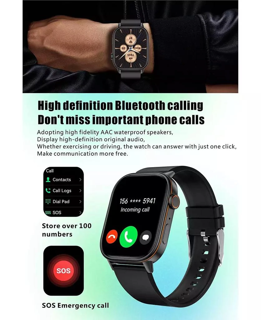 RUXING Smart Smart Watch Bluetooth Call GPS Multi System Positioning Sports Waterproof Health Monitor 6