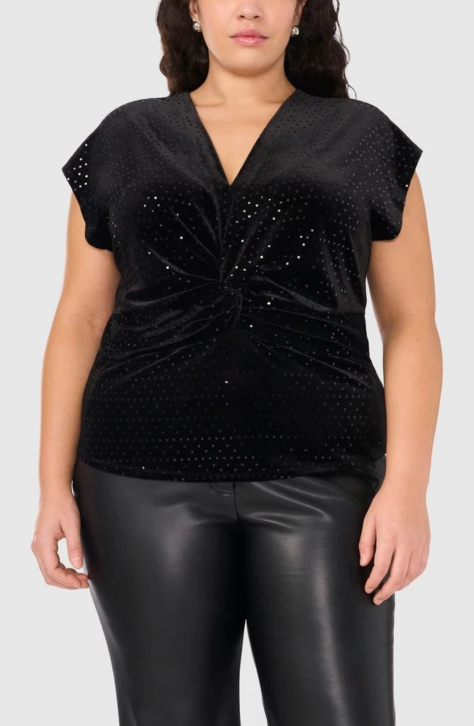 Halogen Twist Front Knit Top 1