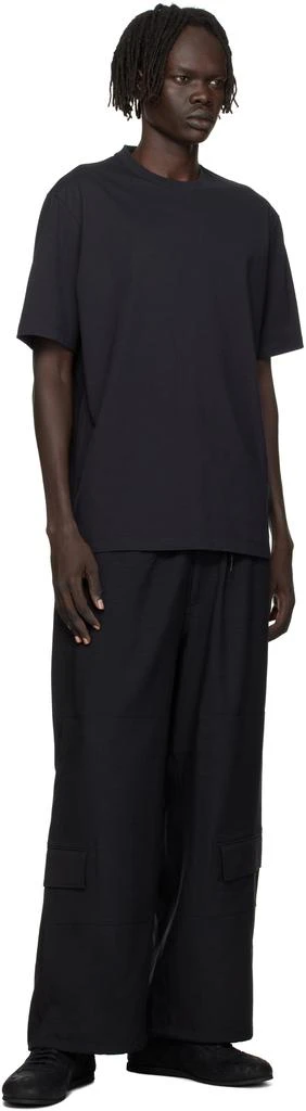 Y-3 Black Short Sleeve T-shirt 4