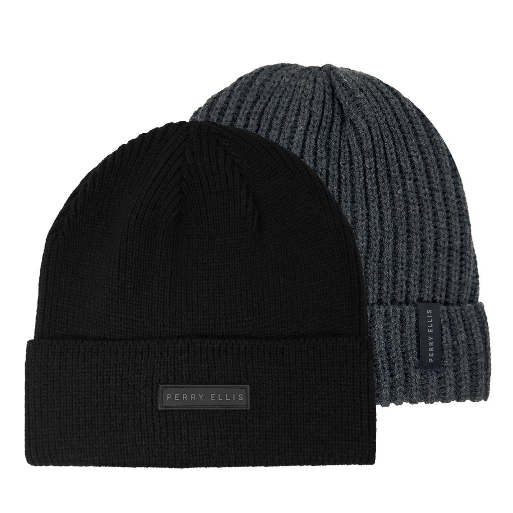 Perry Ellis Perry Ellis Winter Beanie (2 Pack)