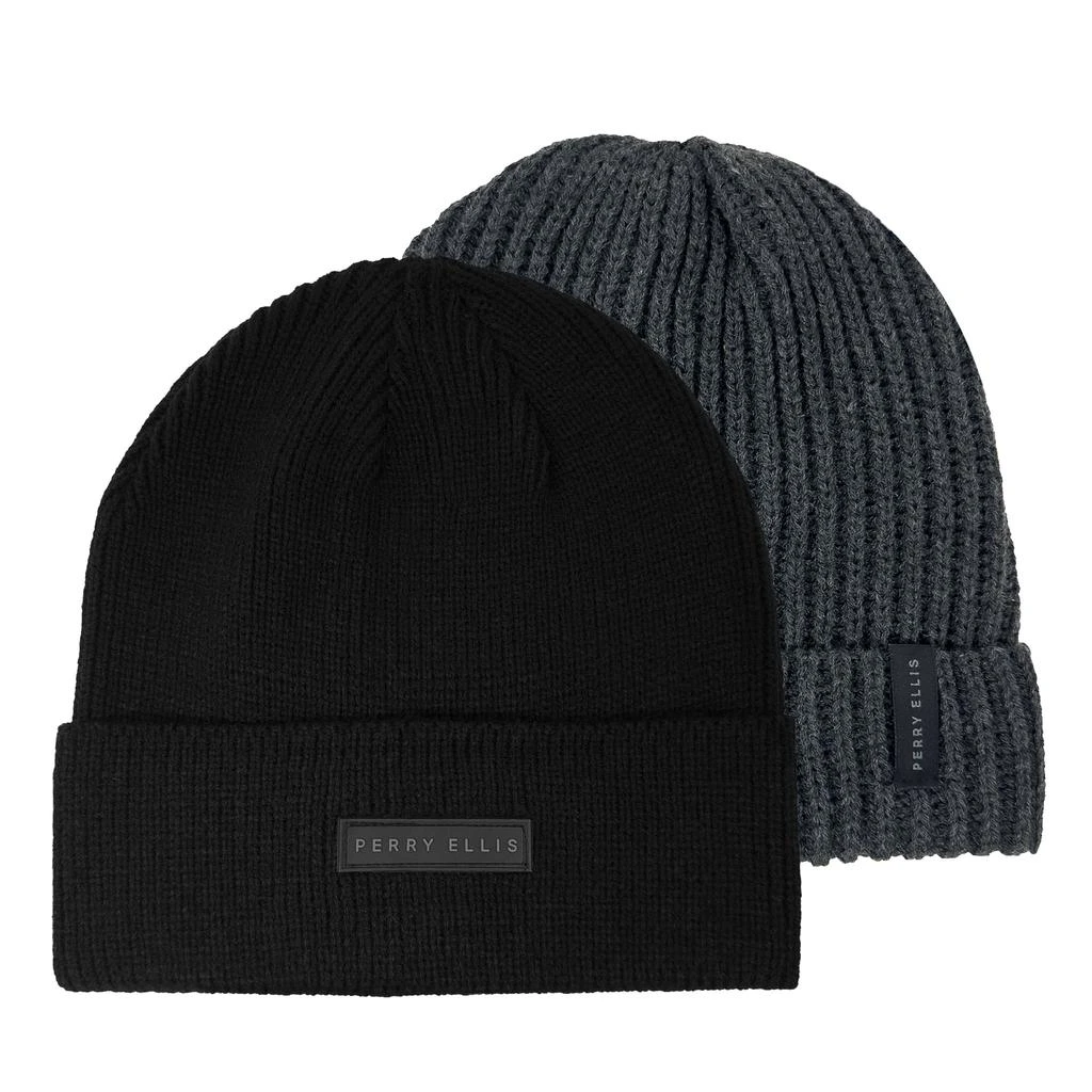 Perry Ellis Perry Ellis Winter Beanie (2 Pack) 1