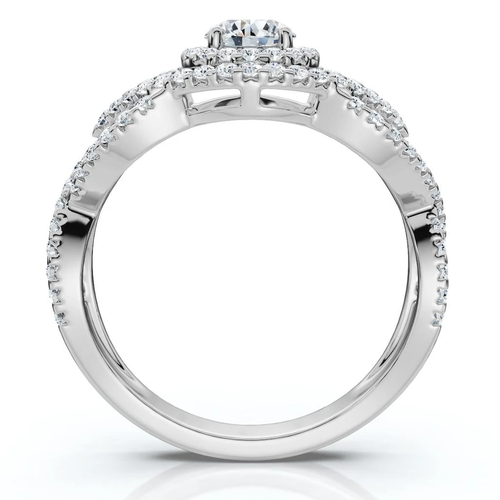 Pompeii3 1Ct Luxe Diamond Engagement Wedding Ring Set 14k Gold or Platinum Lab Grown 2