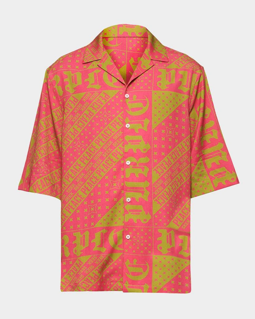 PURPLE Men's Lyocell Camp Shirt 1