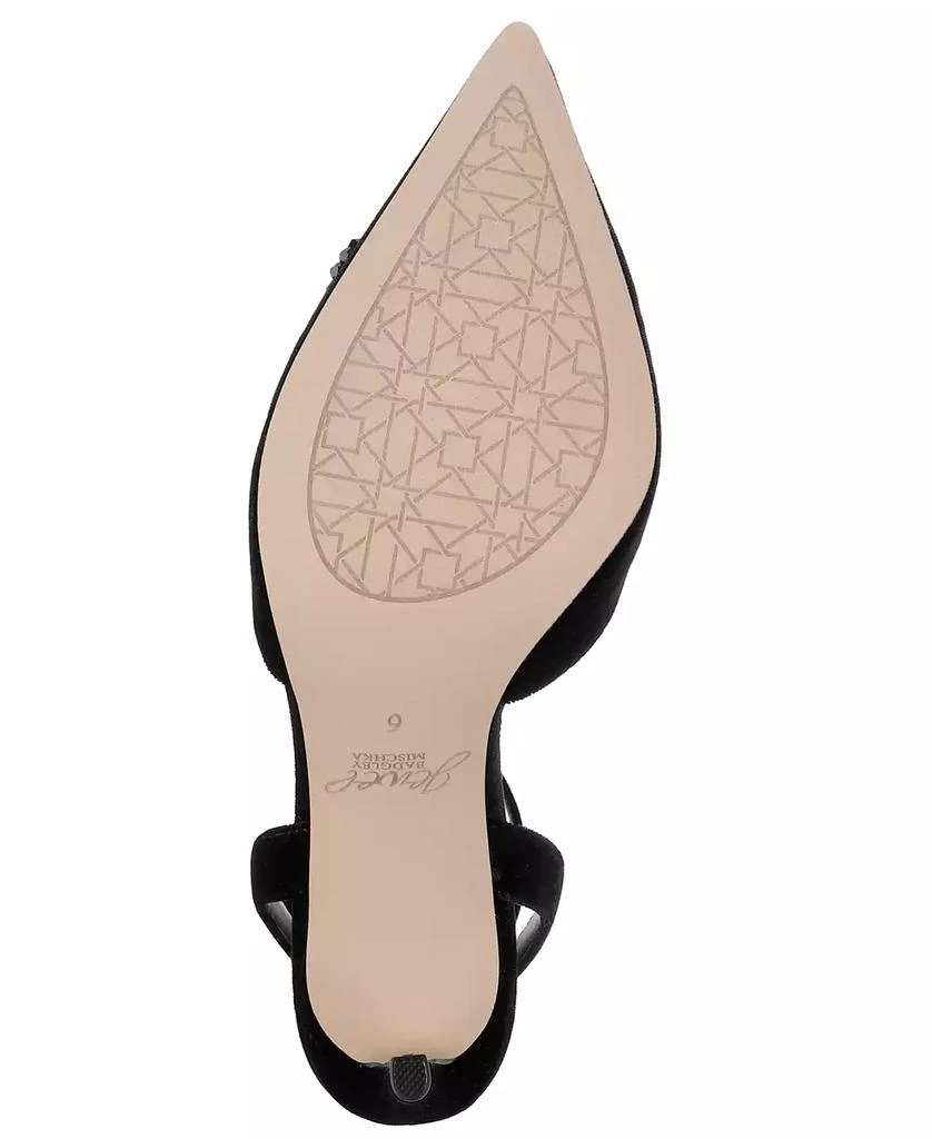 Badgley Mischka Women's Tailynn Ornamented Ankle Strap Pumps 5