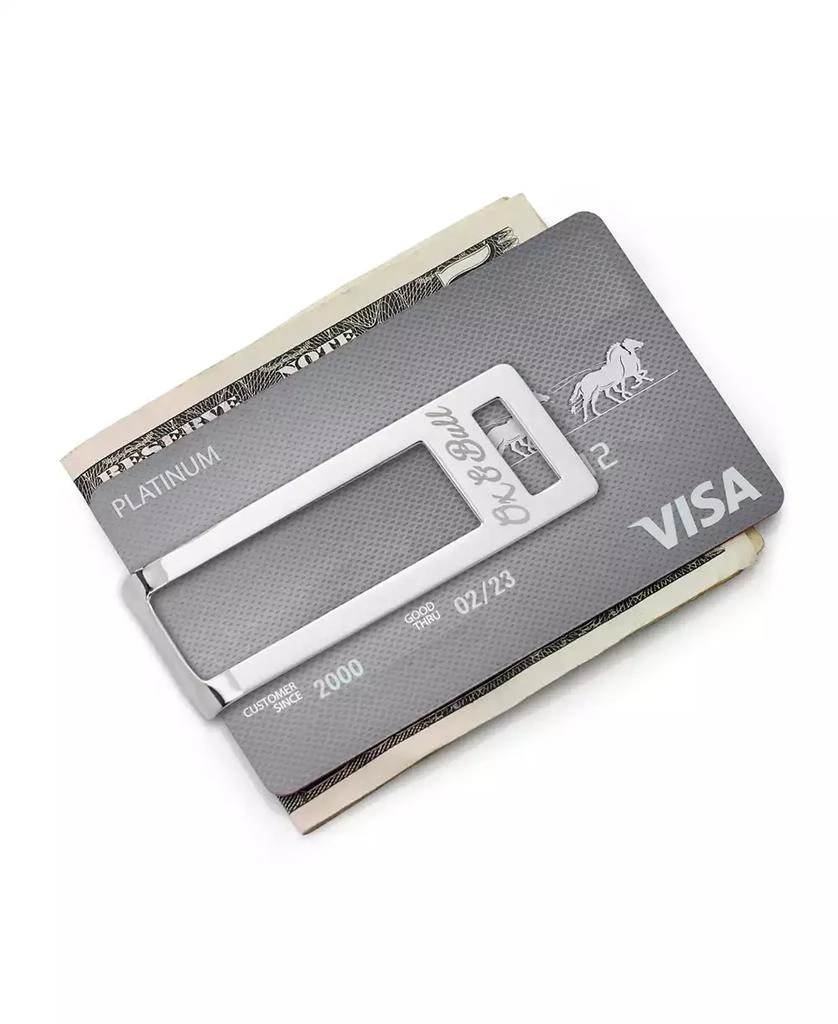 Ox and Bull Trading Co. Men's Stainless Steel Cut Out Money Clip 2