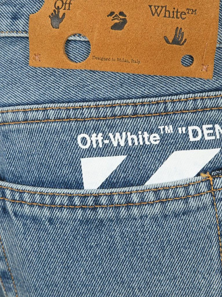 Off-White Off-White Diagonal Print Skinny-Fit Jeans 3