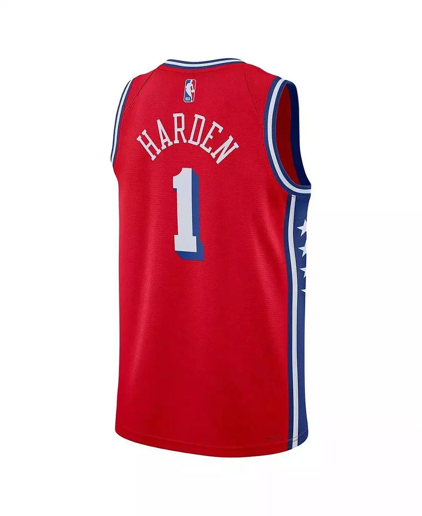 Jordan Men's James Harden Red Philadelphia 76ers Statement Edition Swingman Jersey 2