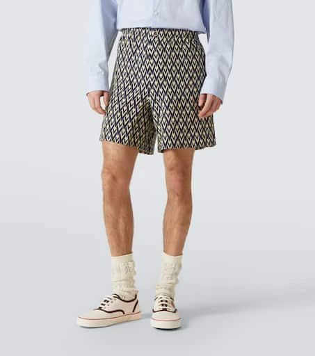 Valentino Toute La V linen Bermuda shorts 3