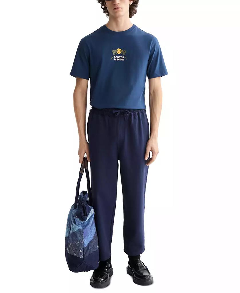 Scotch & Soda Men's Short Sleeve Double Graphic Crewneck T-Shirt