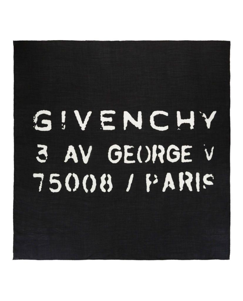 Givenchy Givenchy Address Logo Scarf