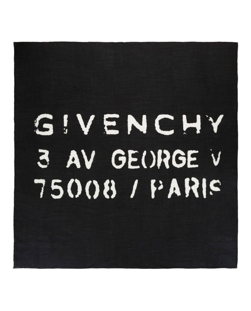 Givenchy Givenchy Address Logo Scarf 2