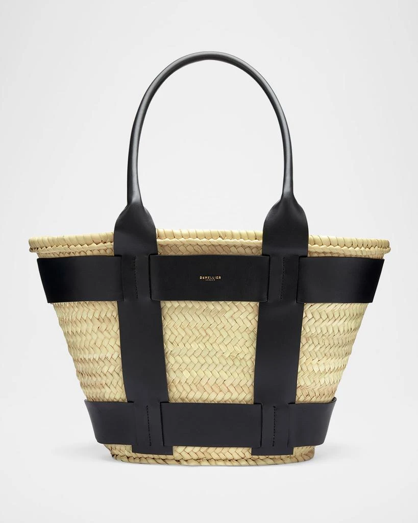 Demellier The Santorini Caged Raffia Tote Bag 1