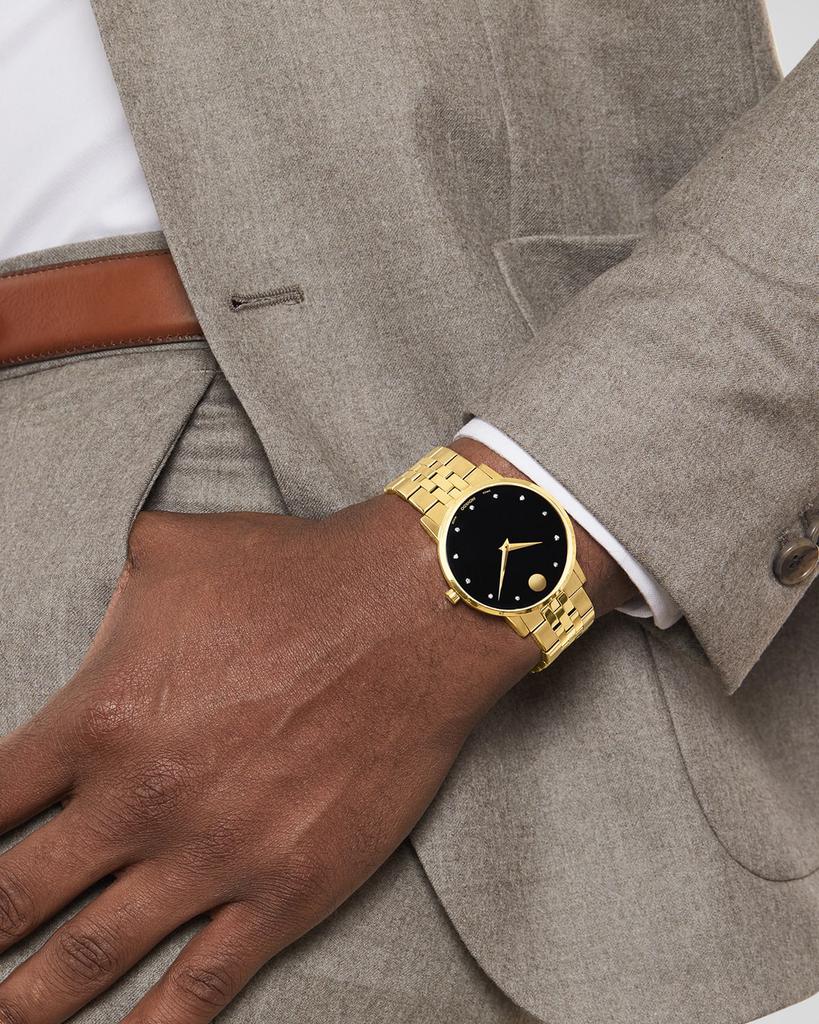 Movado Men's Museum Classic Diamond Indices Bracelet Watch, 40mm