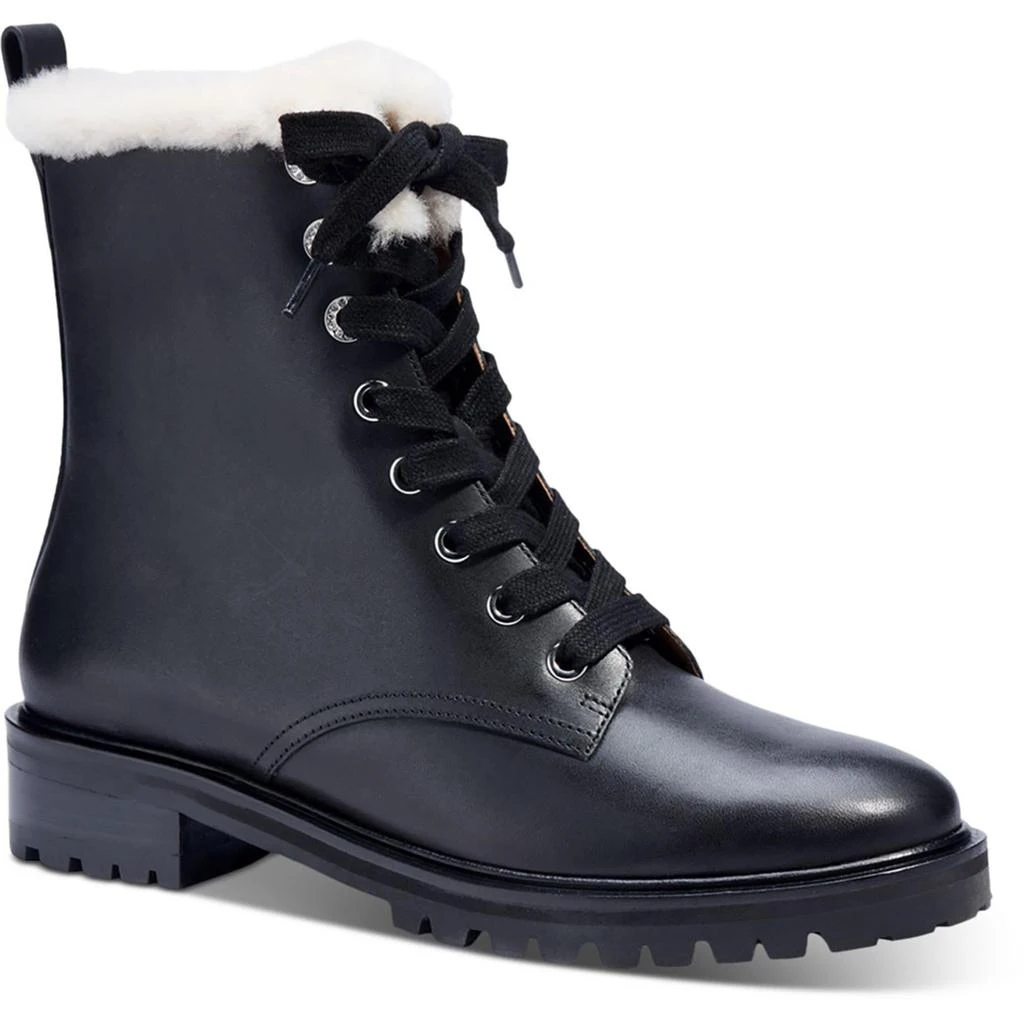 Kate Spade Jemma Womens Leather Ankle Combat & Lace-up Boots 2