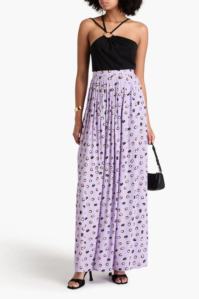 Diane von Furstenberg Chiara printed crepe maxi skirt 2