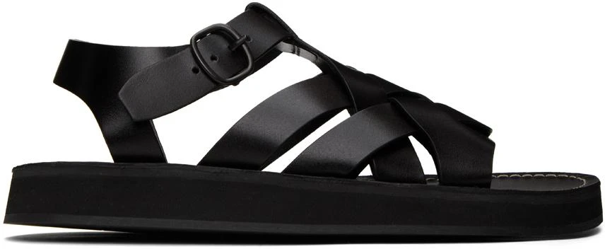 HEREU Black Beltra Sandals 1