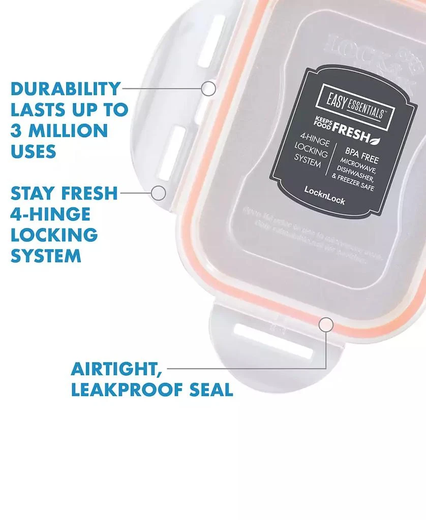 Lock & Lock Easy Essentials 30-Pc. Color Mates Storage Container Set 7
