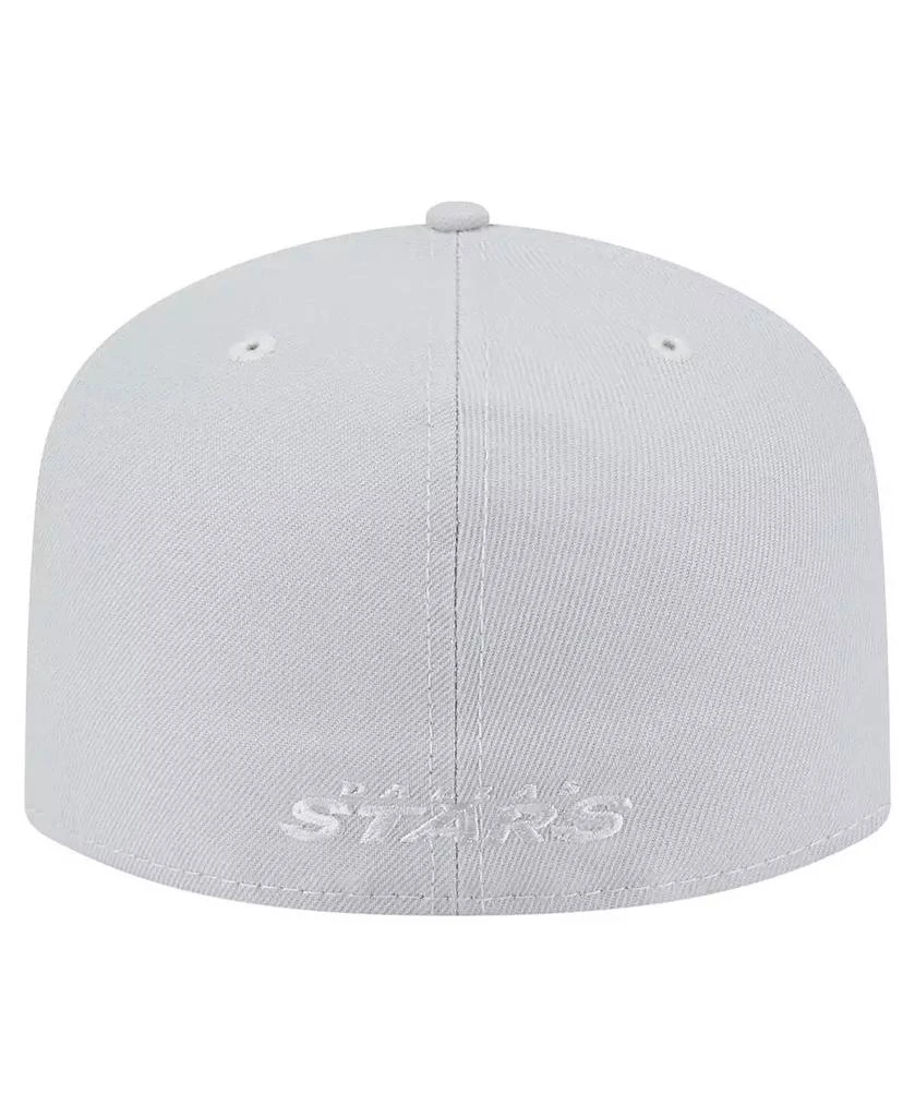 New Era Men's Gray Dallas Stars Color Pack A-Frame 59FIFTY Fitted Hat 4