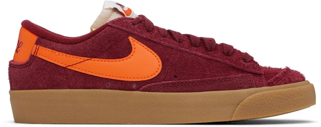 NIKE Burgundy Blazer Low '77 Vintage Sneakers 1