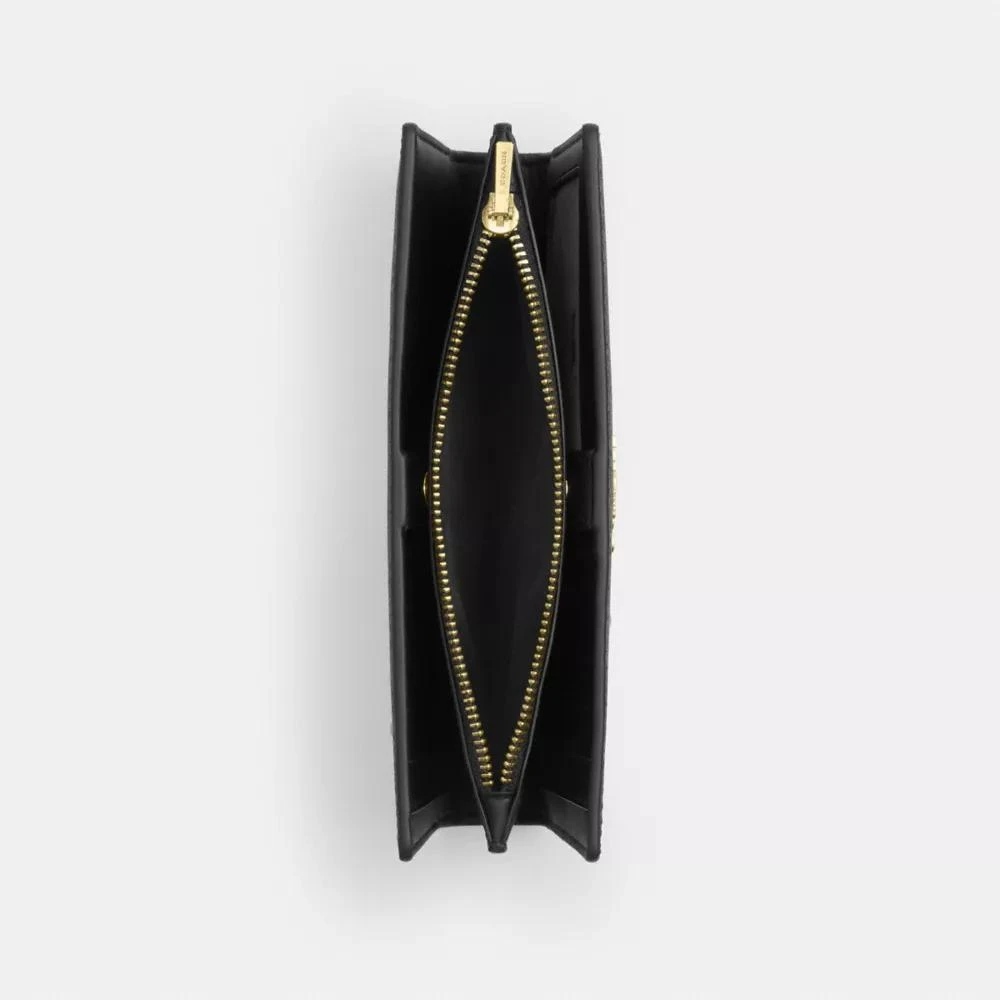 Coach Slim Zip Wallet In Signature Canvas 3