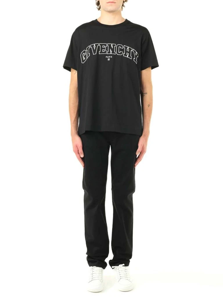 Givenchy Givenchy Logo-Embroidered Jersey T-Shirt 3