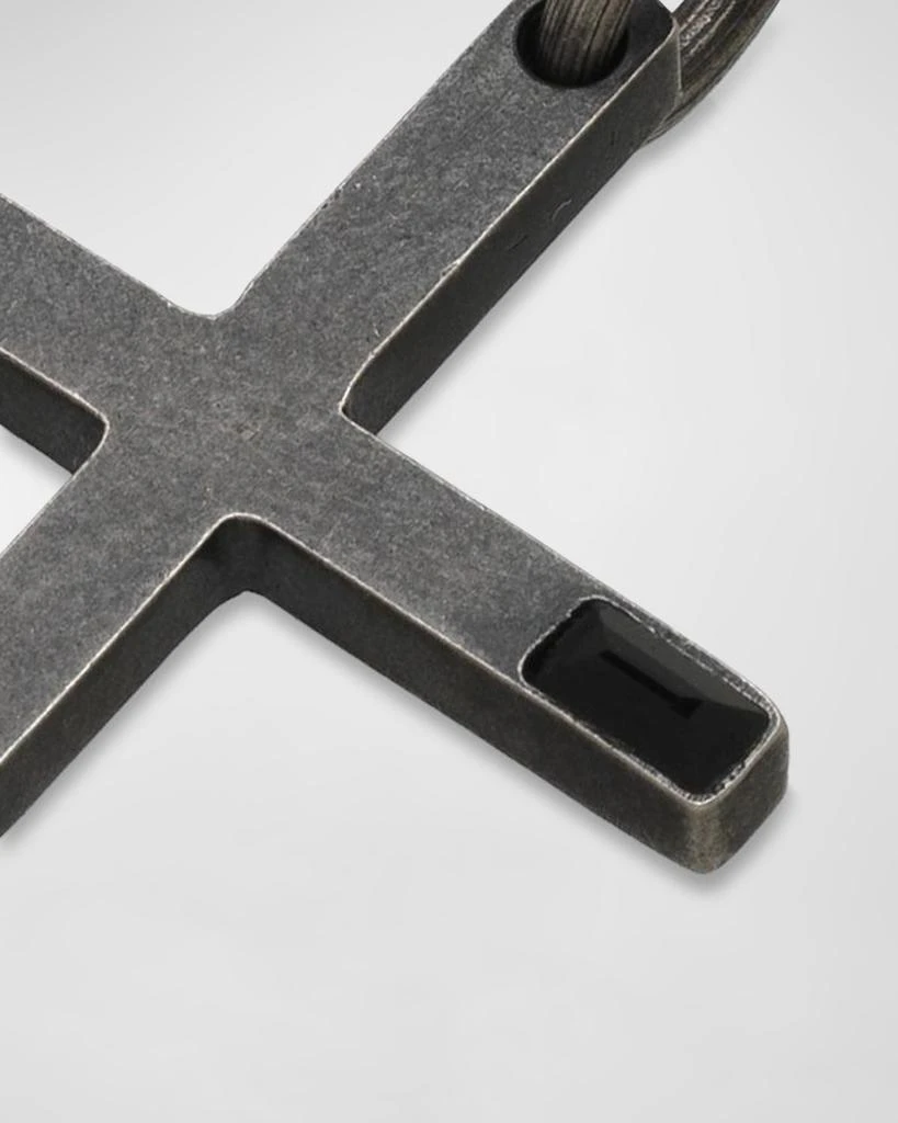 Marco Dal Maso Men
s Cross Pendant with Black Onyx, Silver 2