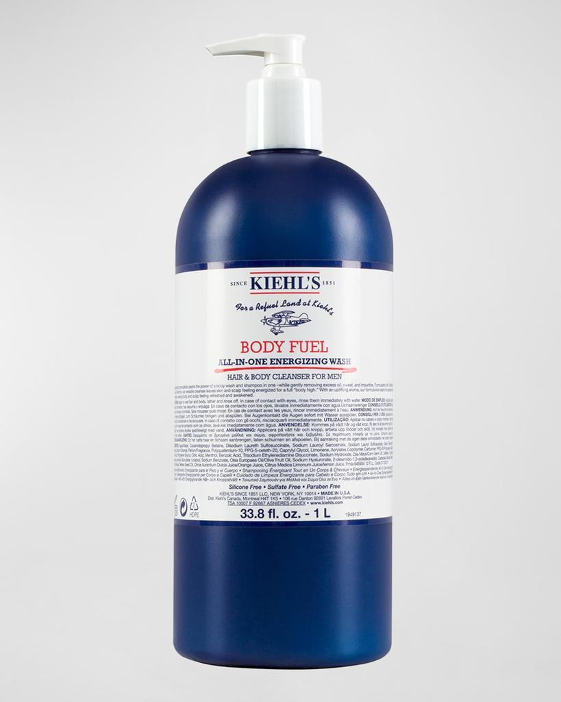 Kiehl's Body Fuel All-In-One Energizing Wash for Hair and Body, 8.4 oz.
