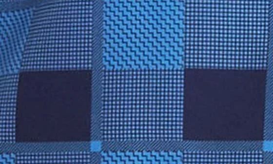 Azaro Uomo Slim Fit Mixed Plaid Print Performance Dress Shirt 4