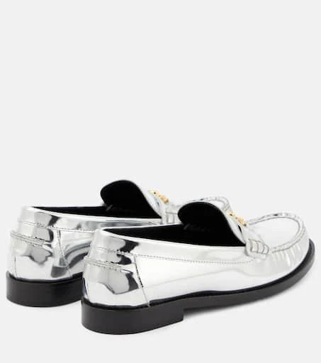 Versace Medusa 
95 metallic leather loafers 3
