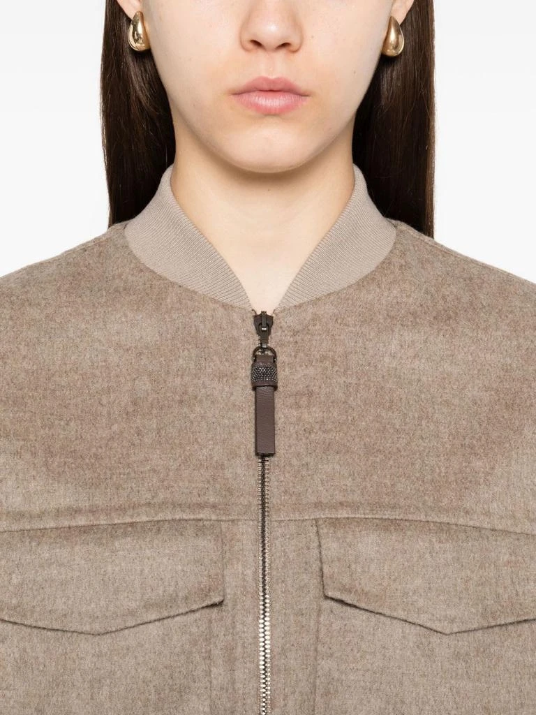 Brunello Cucinelli BRUNELLO CUCINELLI - Wool Zipped Vest 4