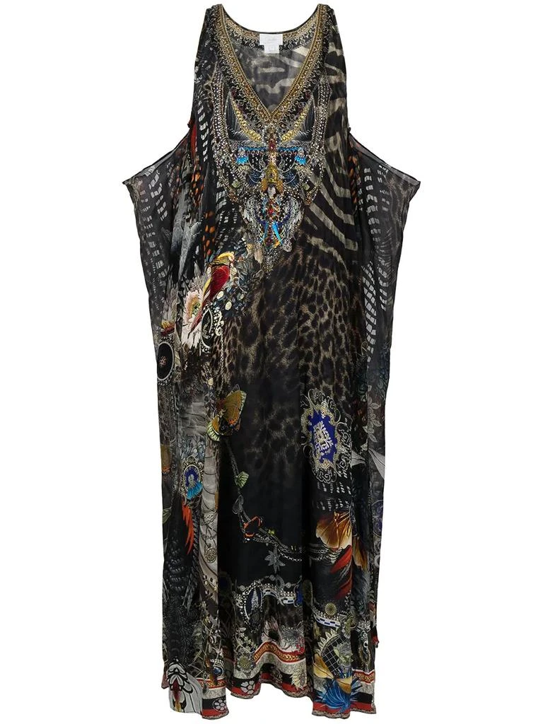 Camilla Treasure Chaser silk dress - women - ilk 1