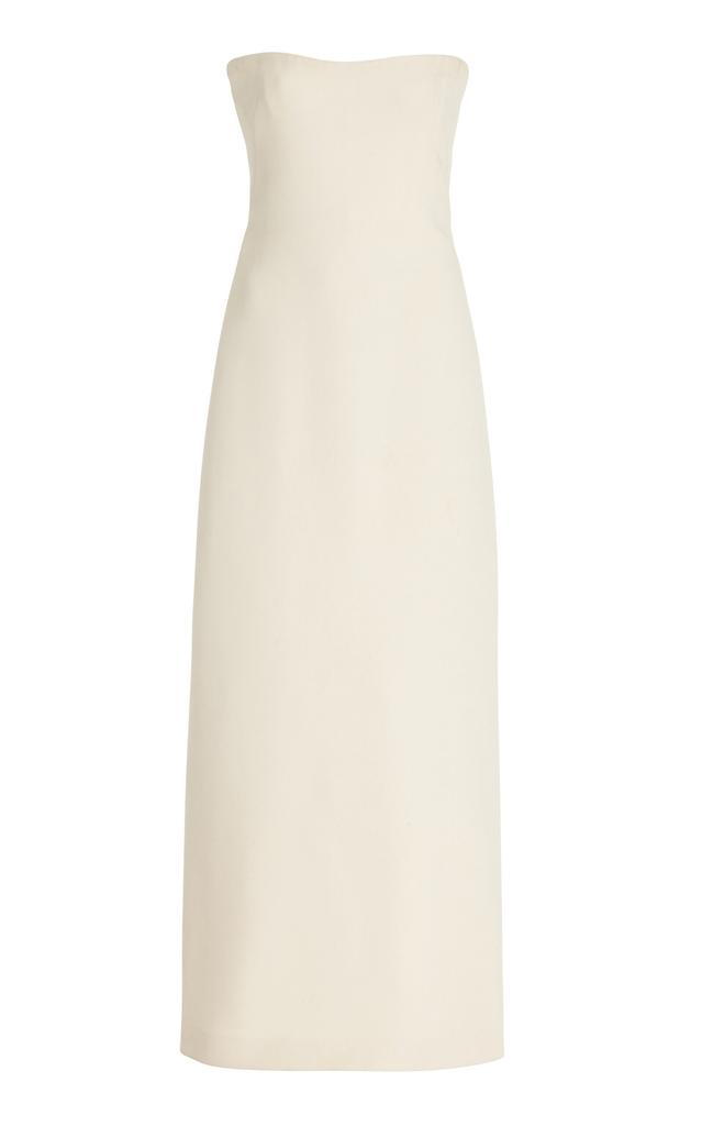 Gabriela Hearst Gabriela Hearst - Opus Strapless Wool-Silk Maxi Dress - Ivory - IT 42 - Moda Operandi