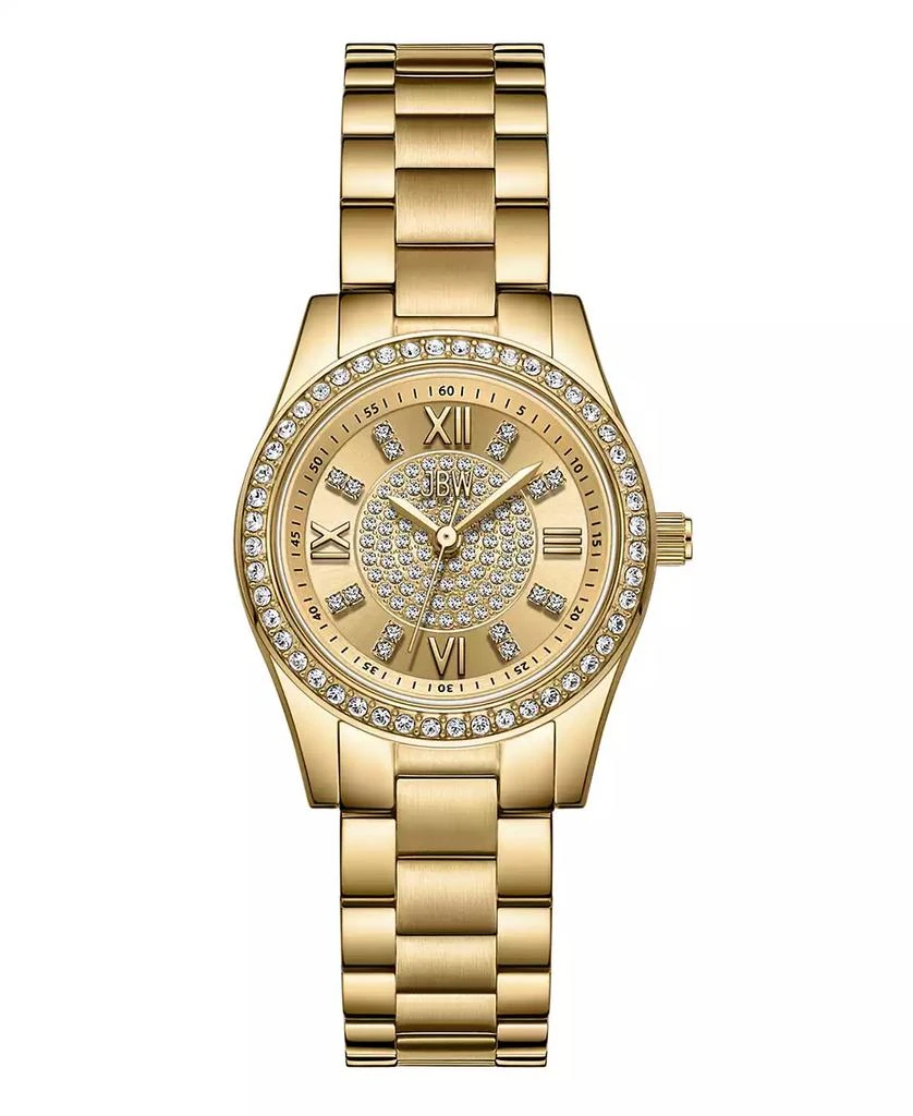 Jbw Women's Mondrian 28 Quartz 18k Gold Plated Stainless Steel Watch 1